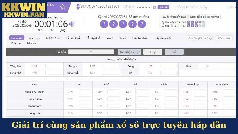 Giải trí cùng sản phẩm xổ số trực tuyến hấp dẫn
